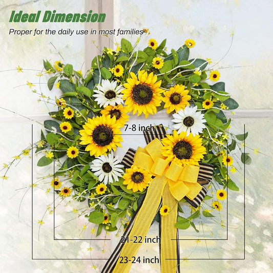 4Sunflower Wreaths for Front Door
