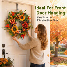 24 Inch Fall Wreath for Front Door - Wreath Components & Materials
