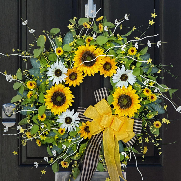 4Sunflower Wreaths for Front Door