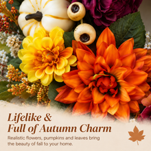 Dahlia & Pumpkin Harvest Wreath