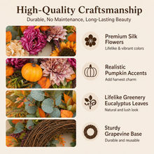 Bohemian Floral Harvest Wreath