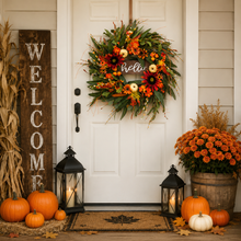 Hello Fall Sunflower Wreath