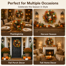 Harvest Pumpkin & Berry Botanical Wreath