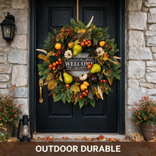 24 Inch Fall Wreath for Front Door - Welcome Harvest