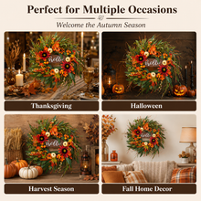 Hello Fall Sunflower Wreath