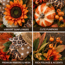 24 Inch Fall Wreath for Front Door - Hello Autumn Charm