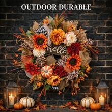 24 Inch Fall Wreath for Front Door - Hello Autumn Charm