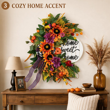 24 Inch Fall Wreath for Front Door - Home Sweet Home