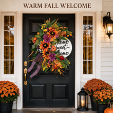 24 Inch Fall Wreath for Front Door - Home Sweet Home